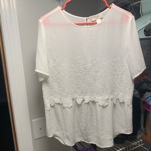 LOFT Sheer Blouse